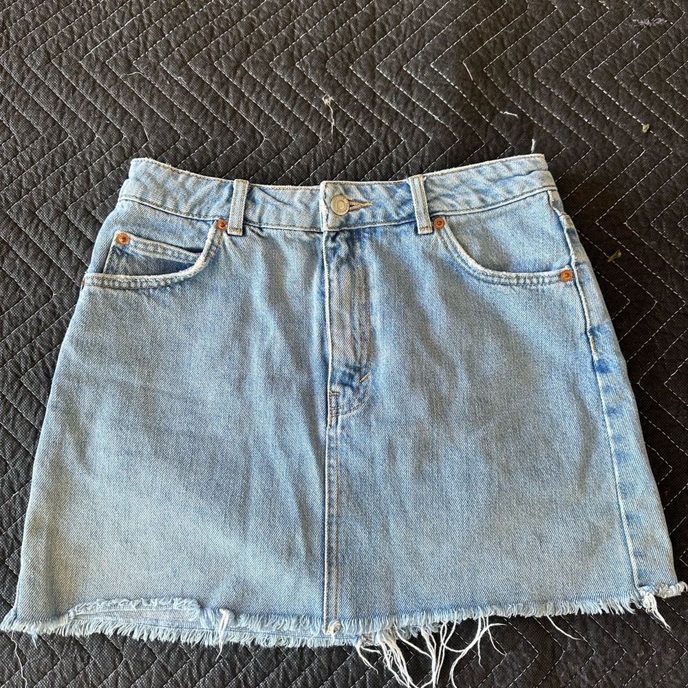 Topshop Denim Blue Skirt